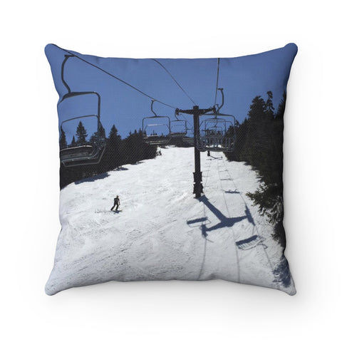 Spring Skiing - Throw Pillow