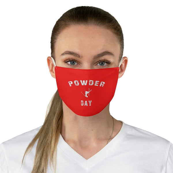Powder Day Red - Fabric Ski Face Mask
