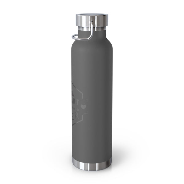 My Heart belongs to a Skier, Vacuum Insulated Bottle, Skiing Bottle, Skier Gifts