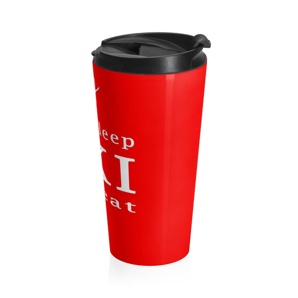 skiing inspired travel mug