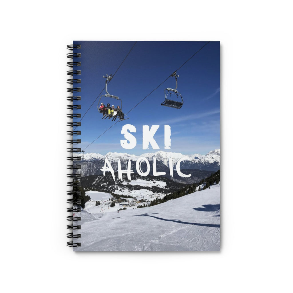 Ski Aholic - Spiral Notebook