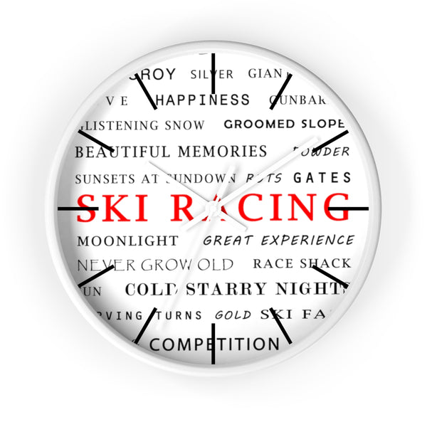 Wall Clock - Ski Racing