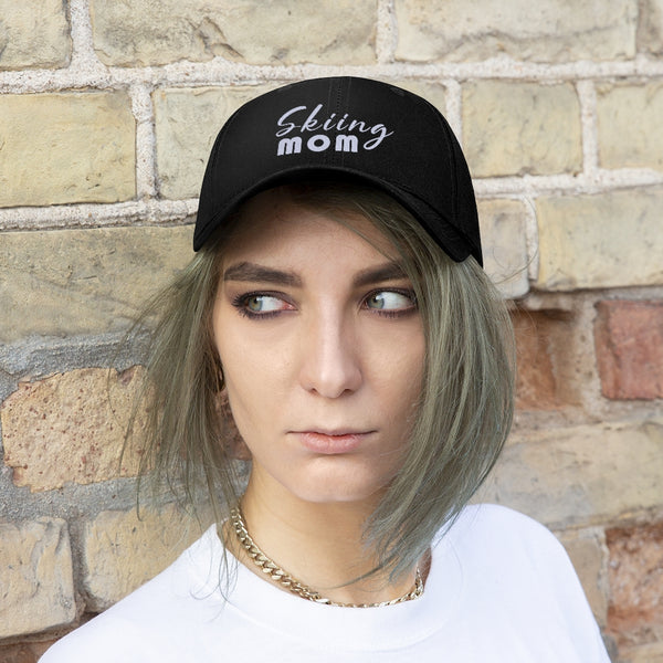 Skiing Mom - Unisex Twill Hat
