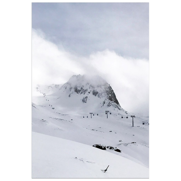 Gondola and Mountain - Poster