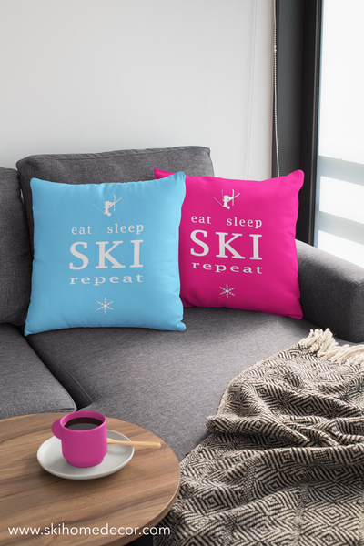 Eat Sleep SKI - Pillow