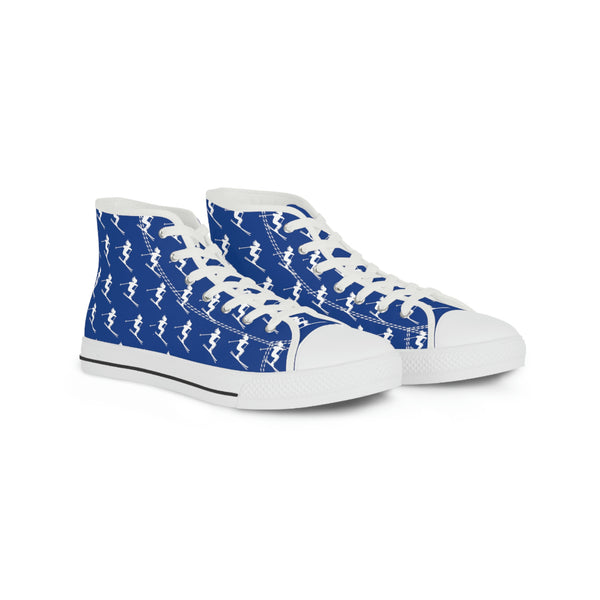 Skiers Blue - High Top Sneakers