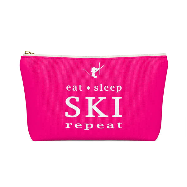 Eat Sleep SKI - Accessory Pouch w T-bottom