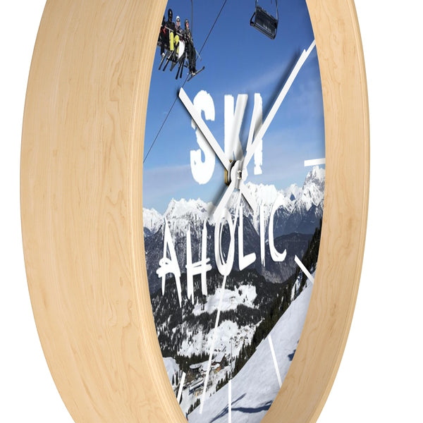 Wall clock - SkiAholic