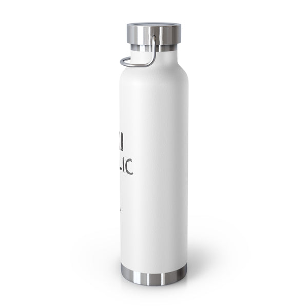 Ski Aholic Vacuum Insulated Bottle, Skiing Bottle, Skier Gifts