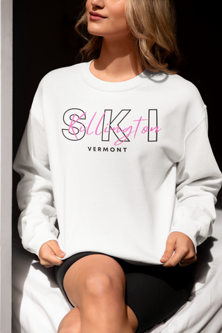 unisex crewneck sweatshirt for ski lovers by SKI STUFF