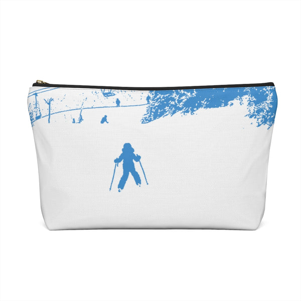 Little Skier Blue - Accessory Pouch w T-bottom