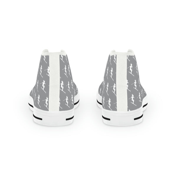 Skiers Gray - Men's High Top Sneakers