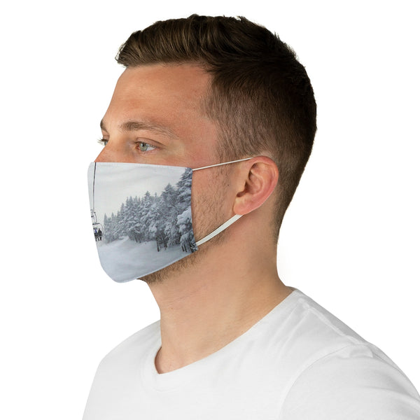 Chair Lift Vermont - Fabric Ski Face Mask