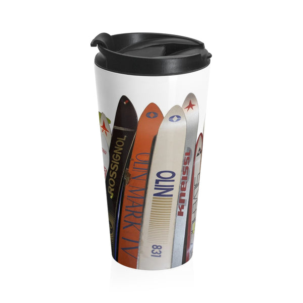 skiing inspired travel mug