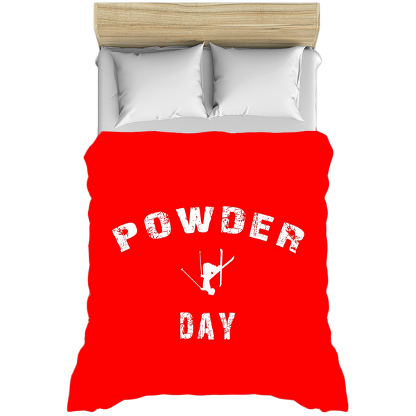 Powder Day Red - Duvet Cover