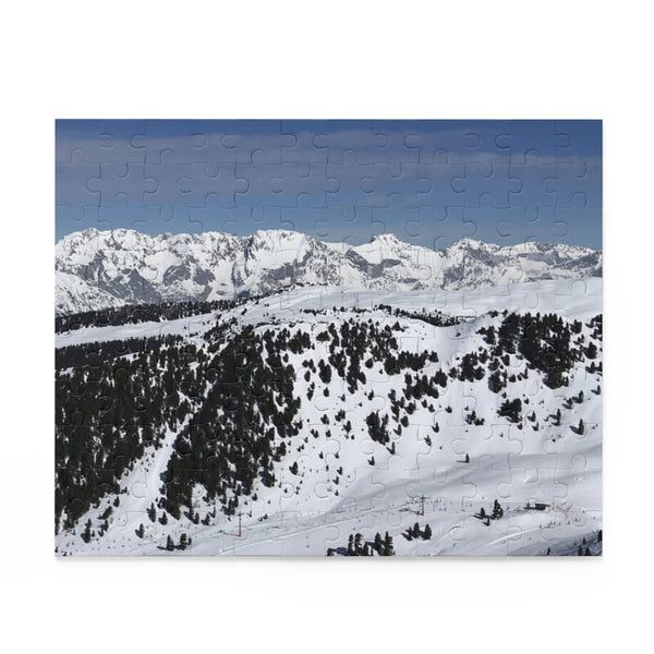 Skiing the Alps Puzzle (120, 252, 500-Piece)