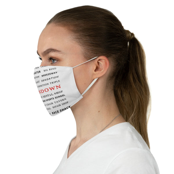 Ski Sundown - Fabric Face Mask