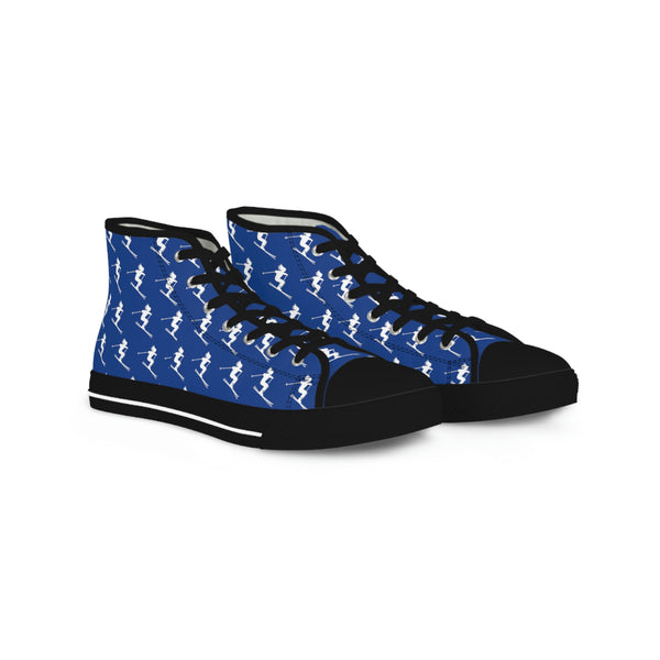 Skiers Blue - High Top Sneakers