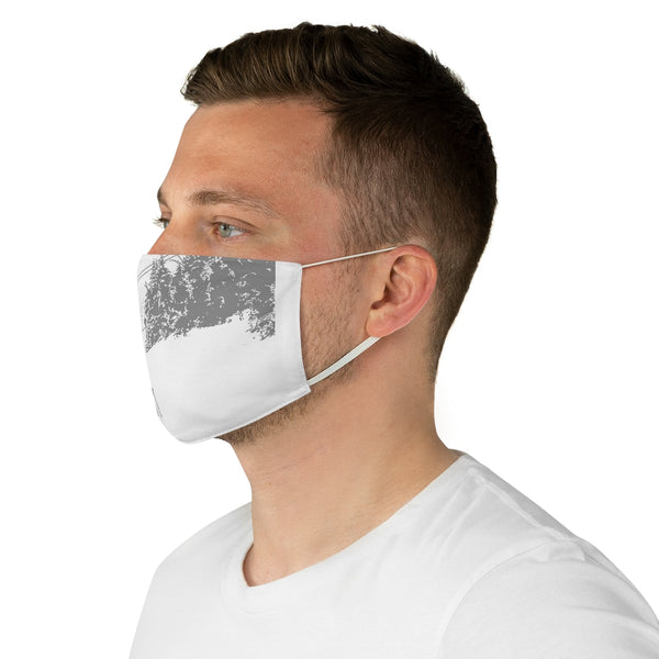 Little Skier Gray - Fabric Face Mask