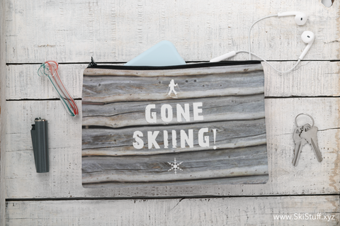 Gone Skiing - Accessory Pouch w T-bottom