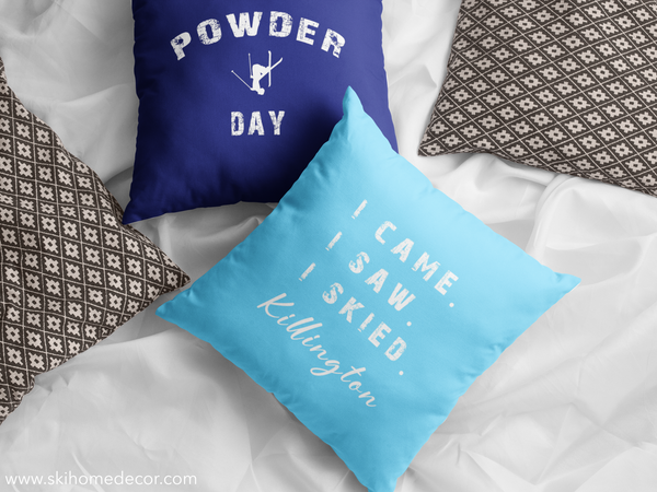 Powder Day Blue - Pillow