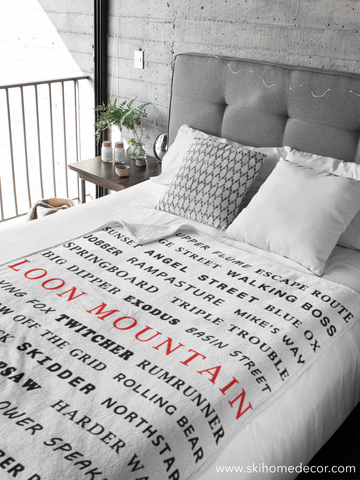 Loon Mountain - Throw Blanket