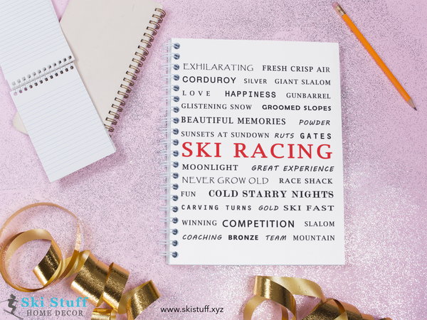 Ski Racing - Spiral Notebook