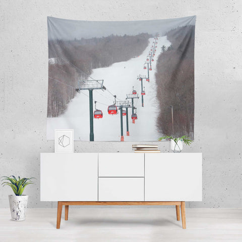 Stowe Mountain Gondola - Wall Tapestry