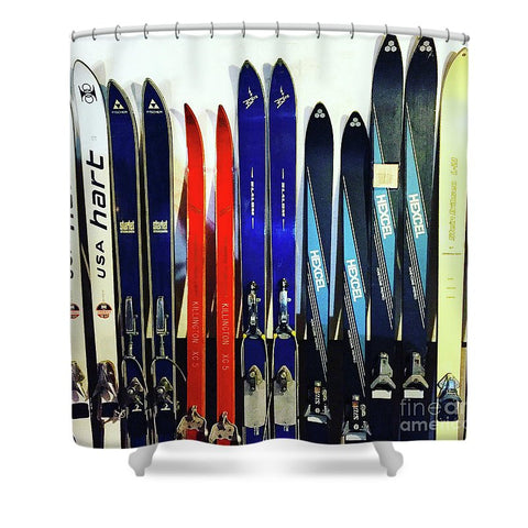 Vintage Ski Collection - Shower Curtain